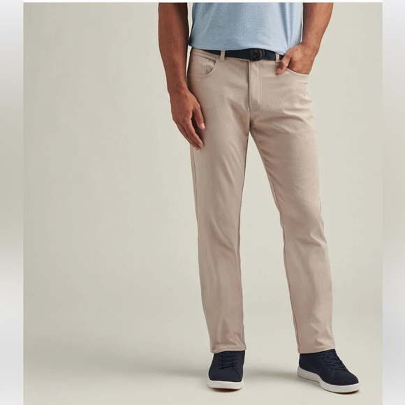 Peter Millar EB66 Performance Five Pocket Pants Mens 33x28- Dune Sand